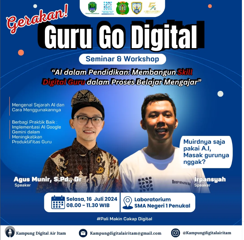 Gerakan Guru Go Digita : "AI dalam Pendidikan: Membangun Skill Digital Guru dalam Proses Belajar Mengajar"