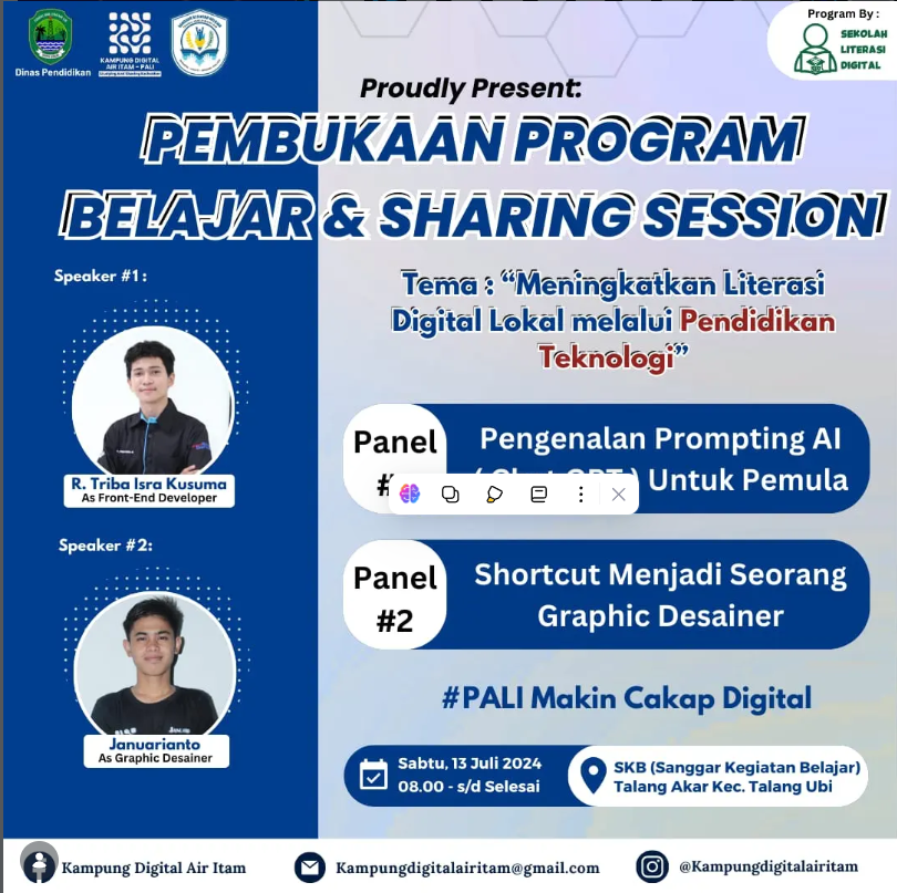 Pembukaan Program Belajar & Sharing Session KDAI